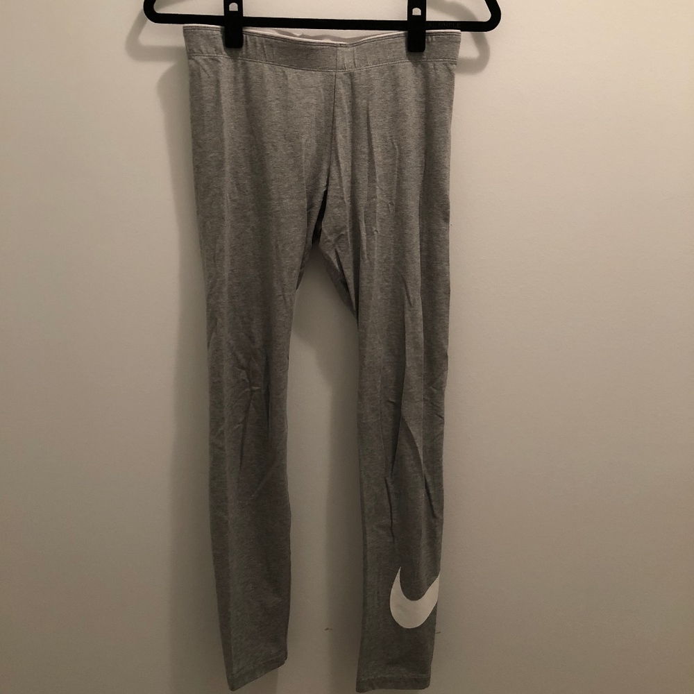 Gray Cotton Nike Leggings